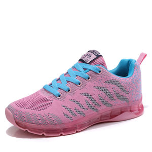 Vente en gros de chaussures de course respirantes en maille à fond plat <span class=keywords><strong>multicolore</strong></span> pour femmes baskets à la mode pour femmes - Product Image 5