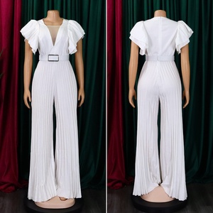 Nuevo Mono de <span class=keywords><strong>Fiesta</strong></span> Sexy <span class=keywords><strong>para</strong></span> Mujer, <span class=keywords><strong>Pantalones</strong></span> Anchos Plisados, Escote en V Profundo, Malla con Parches, Prenda de Una Pieza, Mono de Moda <span class=keywords><strong>para</strong></span> Mujer, Talla Grande - Product Image 5