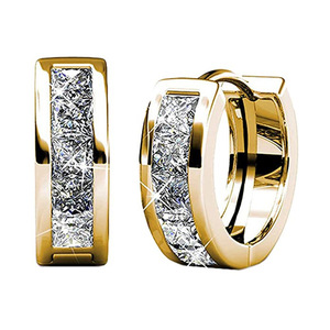 Orecchini a Cerchio Quadrati per Donne e Uomini, Accessorio per Orecchie Semplice da Indossare Quotidianamente, Gioielli alla Moda - Product Image 6