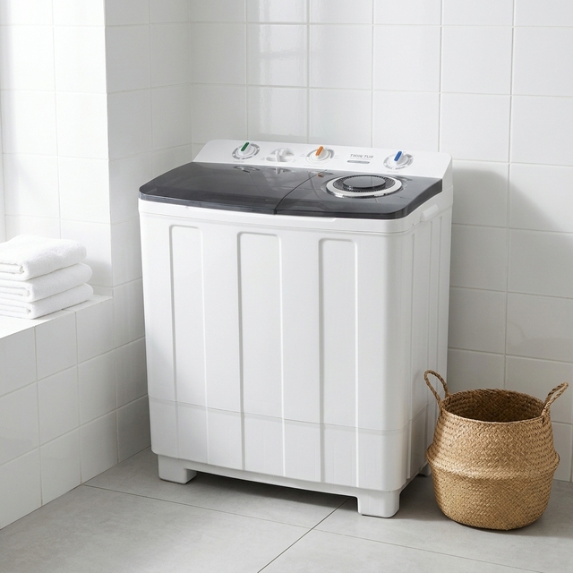 Popular 15KG White Color Twin Tub XPB180-1808S Full Auto Laundry Washer Washing Machines With Air Dryer
