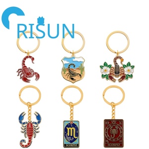 Llavero de metal de estaño personalizado con esmalte blando y duro, con diseño de Escorpión, Escorpión del desierto, Escorpión venenoso, al por mayor - Product Image 1