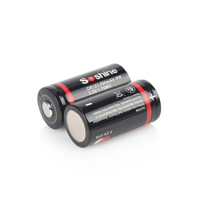CR123A LiFePO4 Batteries, 3.2V 550mAh 16340 Rechargeable Batteries for Arlo Wireless Cameras