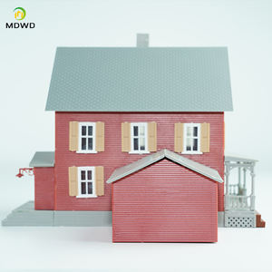 1/150 규모 주택 키트 모델 N 스케일 모델 건축 자재 모델 열차 철도 배치 - Product Image 3