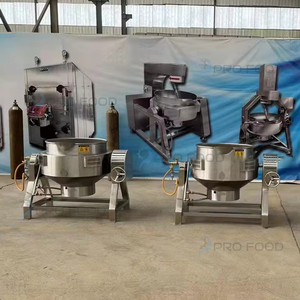 Agitateur de chauffage par induction automatique Bouilloire à double enveloppe pour la confiture de lait Sauces émulsionnées Traitement de l'assaisonnement - Product Image 4