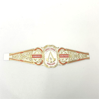 Étiquettes de cigares personnalisées en papier imperméable non adhésif, estampage à chaud or, impression argentée transparente, formes personnalisées certifiées ISO9001, OEM