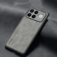 Étui de luxe pour homme d'affaires pour Redmi K100 K90 Pro Max /Champaion /Poco F9 F8 Ultra /Pro, en cuir de mouton, coque arrière tout compris