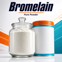 Groothandel Voedingsmiddelenkwaliteit Kruidenextract Bromelaïnepoeder 5000u/g-2500GDU/g Ananasextract Trommel Vacuüm Verpakt