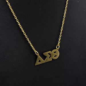 Ciondolo Personalizzato con Logo in Acciaio Inossidabile, Catene alla Moda, Nome Personalizzato, Lettere Greche per Confraternite DST - Product Image 6