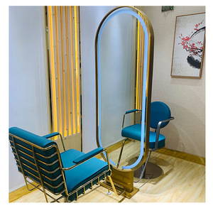 Miroir de table simple ou double face sur pied pour salon de coiffure et de beauté, idéal pour la coloration à chaud – Nouveauté exclusive - Product Image 4