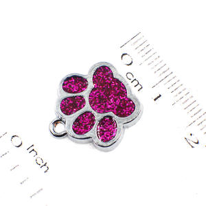 1 buah liontin kalung cetakan kaki kucing anjing pesona gantung Enamel perhiasan DIY untuk wanita membuat kerah rantai ponsel hadiah gantungan kunci - Product Image 4
