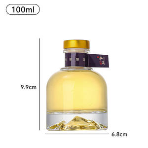 100 ML Mini bouteilles en verre vides transparentes personnalisées de qualité alimentaire pour jus de boisson <span class=keywords><strong>alcool</strong></span> liqueur - Product Image 6