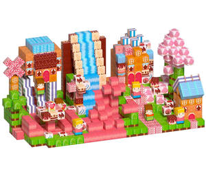 150 pièces Blocs <span class=keywords><strong>de</strong></span> <span class=keywords><strong>construction</strong></span> magnétiques Cubes magnétiques Ensemble princesse rose pour adolescents Adultes Âge >14 ans Filles Éducatif Plastique Empilage - Product Image 1