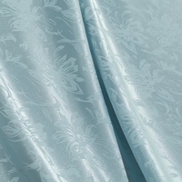 Tissu Jacquard Floral Brocart 100% Polyester Poids Moyen 120 GSM Anti-Boulochage Résistant à l'Abrasion pour Robes, Vêtements et Décoration Intérieure