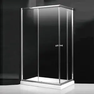 OEM ODM aço inoxidável Frameless celeiro estilo vidro porta deslizante chuveiro cerco