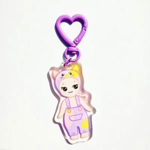Wholesale Custom clear Acrylic <b>Key</b> <b>Chain</b> Fine Acrylic Single Glitter Keychains Custom Charms - Product Image 3