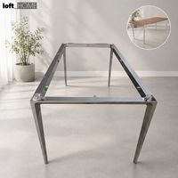 Base de table trompette extérieure personnalisable en acier rond et chrome massif pour hôtels modernes