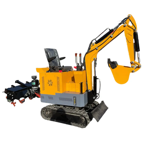 Hoch produktiver <span class=keywords><strong>Mini</strong></span>-Raupen bagger mit Pinnen mäher Graben fräse Pflug Öl hammer Erd bohrer - Product Image 1