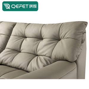 Canapé-<span class=keywords><strong>lit</strong></span> électrique rétractable convertible en cuir véritable pliable inclinable multi-usages Home cinéma meubles de salon - Product Image 4