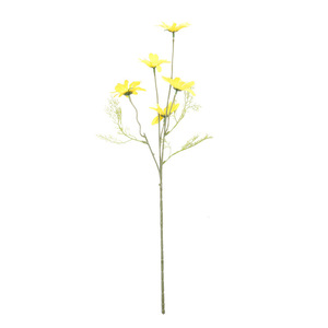 Fleurs artificielles de chrysanthème hollandais simple, 83 cm, violet et bleu, en soie, haute simulation, décoration intérieure, ornement de mariage - Product Image 4