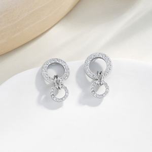 Pendientes de Acero Inoxidable de Moda, Chapados en Oro/Plata, para Mujer, Joyería Romántica para Bodas y Fiestas - Product Image 5