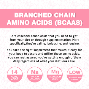 ผง BCAA พร้อมเกลือหิมาลายันน้ำมะพร้าวเพิ่มพลังงานฟื้นฟูกล้ามเนื้อลดความเหนื่อยล้ารสพีชทรงพลัง - Product Image 2