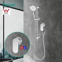Mitigeur de douche à niveau unique Frascio en laiton robinet de douche contrôle à fonction unique mitigeur de robinet de douche filigrane dissimulé