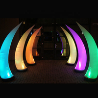 Colonne lumineuse LED gonflable à changement de couleur pour décoration de scène, discothèque, mariage, fête