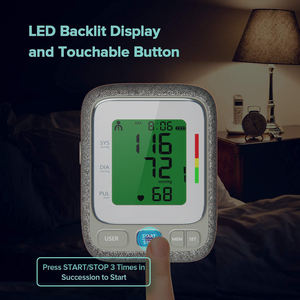 디지털 BP 기계 병원 의료 측정 휴대용 팔 혈압 모니터 도매 고유 대형 LCD 디스플레이 - Product Image 2