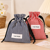 Sac à vêtements personnalisable, résistant à l'humidité, en tissu recyclé, avec cordon en lin et coton, impression tendance pour flacon de parfum ou d'huile essentielle