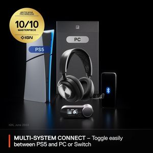 Casque de jeu sans fil multi-systèmes <span class=keywords><strong>SteelSeries</strong></span> <span class=keywords><strong>Arctis</strong></span> Nova <span class=keywords><strong>Pro</strong></span> avec réduction active du bruit pour PC, Switch et mobile - Product Image 2