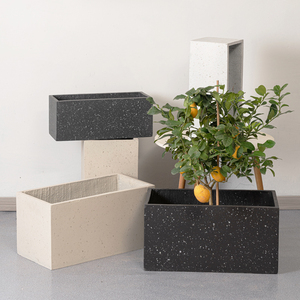<span class=keywords><strong>Maceta</strong></span> <span class=keywords><strong>grande</strong></span> de cemento de estilo europeo para balcón al aire libre, jardín, terraza, decoración, caja de flores <span class=keywords><strong>Rectangular</strong></span> creativa para uso doméstico - Product Image 6