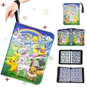 Para <span class=keywords><strong>Pokemon</strong></span> Card Bag Estilo de dibujos animados Card Storage Book Cartera corta con cierre de cremallera para Pokémon Game Card Collection - Product Image 4