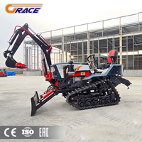 Grace Piccoli Tracteur Agricoli Multifunzione 35 Cv 50 Cv Mini Tracteur Su Cinghie Per L'agricoltura