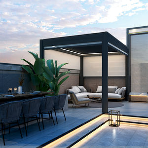 Pergola électrique automatique pliable, système d'ombrage solaire de jardin, auvent latéral extérieur, système de voile verticale pour balcon - Product Image 1