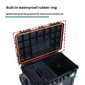 PEIFENG Juego de Herramientas Eléctricas Profesional, Duradero e Impermeable, Carro de Mano, Almacenamiento Exterior, Gestión Ligera de Plástico - Product Image 4