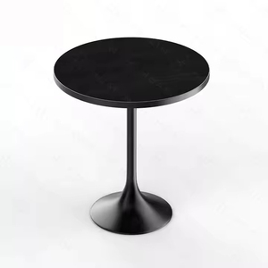 مطعم تجاري حديث على الطراز الأسود متجر حلويات تفكيك مقهى رخامي صناعي - Product Image 3