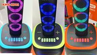 Nouveau haut-parleur Bluetooth sans fil KIMISO KMS-X802 de 8 pouces avec microphone intelligent à commande vocale IA, 40W haute puissance, pour karaoké et DJ avec subwoofer