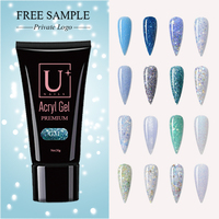 YouGel Professional Sparkling Poligel Acryl Gel Glitter Couleurs UV Nail Extension Polly Acrylic Poly Gel OEM Label Personnalisation