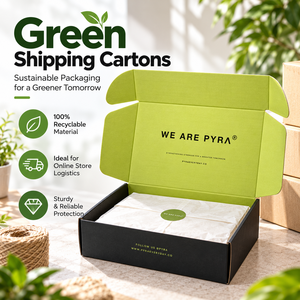 Bee Foldable Green Shipping Cartons Recyclable Corrugated Mailer <b>Box</b> with Custom Logo for Online Store Logistics - Product Image 1