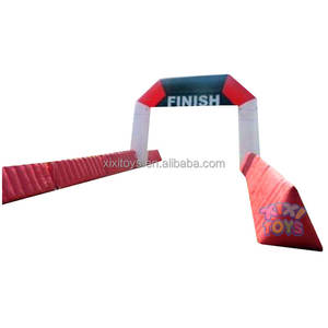 Arco inflable personalizado para exteriores de inicio/línea de meta para correr, bicicleta, evento de carrera de natación con Pared de <span class=keywords><strong>cartelera</strong></span> lateral - Product Image 1
