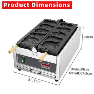 เครื่องทำวาฟเฟิลลายการ์ตูนและอ<span class=keywords><strong>น</strong></span>ิเมะหลากหลายรูปแบบ และเครื่องทำขนมเมล็ดงา<span class=keywords><strong>พ</strong></span>ร้อมแผ่นเคลือบกั<span class=keywords><strong>น</strong></span>ติด รุ่นเชิง<span class=keywords><strong>พ</strong></span>าณิชย์ - Product Image 3
