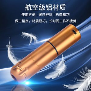 Stylo motorisé pour tatouage Yuanyun 130 mm noir, machine portable à entraînement direct pour maquillage permanent - Product Image 4