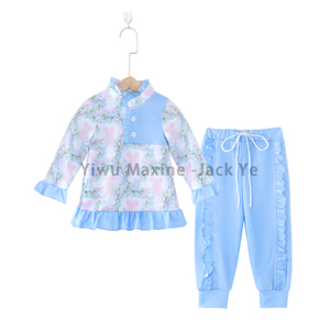 Set di abiti autunnali Maxine Factory Design Set di vestiti personalizzati per bambini spessi Set Jogger per ragazza - Product Image 6