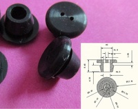 Oeillets en caoutchouc noir durables-Multifonctionnels pour l'étanchéité des trous de la quincaillerie et des instruments