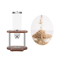 Distributeur de nourriture et de bonbons en plastique 3,5 L pour hôtel et restaurant, distributeur de céréales en bois pour noix, grains de café