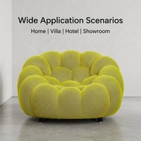 Fauteuil paresseux individuel en forme de bulle, chaise d'appoint moderne et créative en tissu nuage, fauteuil lounge unique pour salon, hôtel, villa
