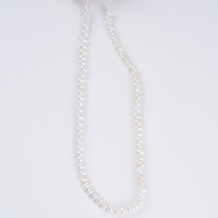 Perles de culture d'eau douce naturelles blanches en forme de pomme de terre de 2,8-3,2 mm, 3,5-3,8 mm, 4-5 mm, 4,8-5,2 mm, 5-5,5 mm, 5,5-6 mm pour la fabrication de bijoux