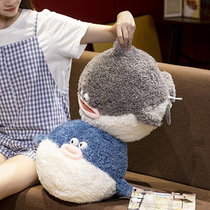 Bouclés Doux-Cheveux Brodés Requin En Peluche Confort Jouet Cadeau D'anniversaire Pour Enfants Style Unisexe - Product Image 3