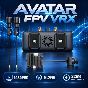 Caddx Walksnail Avatar VRX เครื่องรับสัญญาณวิดีโอดิจิตอล FPV 1080P พร้อมโมดูลเสาอากาศสี่ตัวสำหรับแว่นตาแบบอนาล็อก - Product Image 3