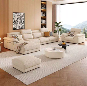 <span class=keywords><strong>Divano</strong></span> Modulare in Tessuto di Lusso Moderno per Soggiorno, con Schienale Mobile, in Velluto, Cotone <span class=keywords><strong>e</strong></span> Lino - Product Image 2